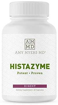 Histazyme from Dr. Amy Myers – Dao Enzyme Supplement to Support The Healthy Breakdown & Digestion of Food-Derived Histamine. Dietary Supplement 60 Capsules – Easy to Use, 1-2 Capsules Before Mealtime