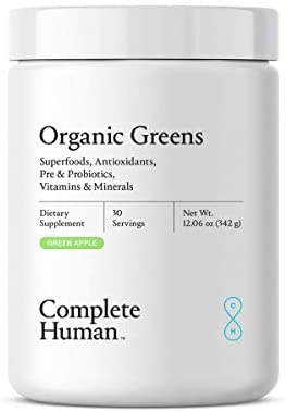 Complete Human | Organic Greens | Superfoods | Anitoxidants | Probiotics | All Natural | Dietary Supplement | Digestive Enzymes