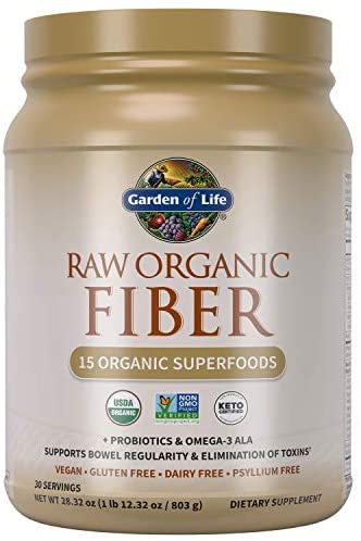Garden of Life Raw Organic Superfood Fiber for Constipation Relief, 1.77 lbs (803g) Powder