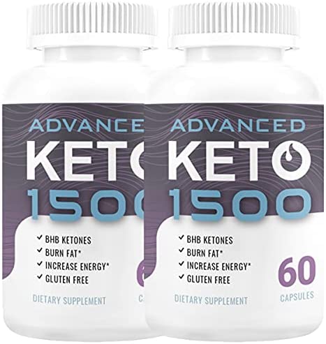 Advanced Keto 1500 – BHB Ketones – Dietary Supplement – 120 Capsules – 60 Day Supply