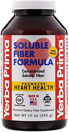 Yerba Prima Soluble Fiber Formula – 12 oz Powder – Natural Dietary Supplement